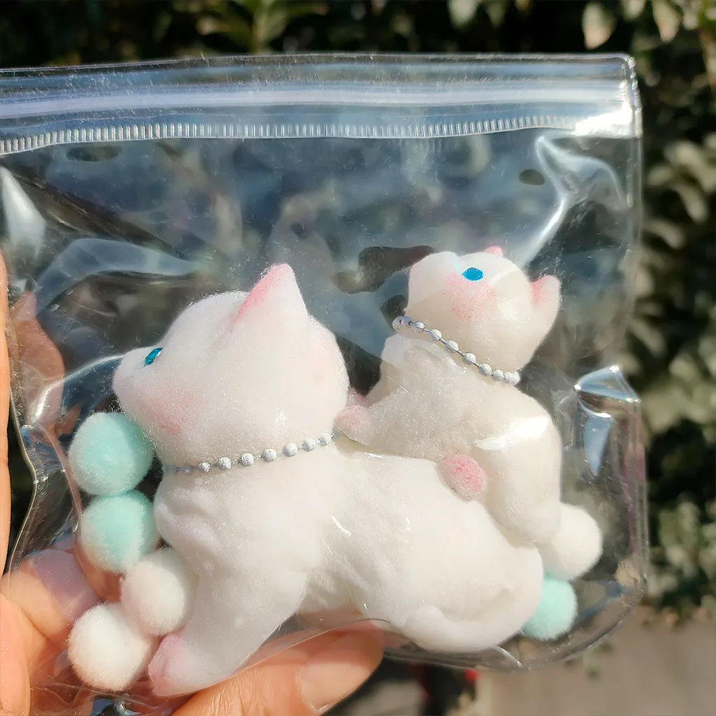 Cartoon Kat Knijpspeelgoed Zacht Zintuiglijk Fidget Speelgoed Creatief 3D Dier Kat Pinch Decompressie Speelgoed Feestcadeau Stress Relief Speelgoed