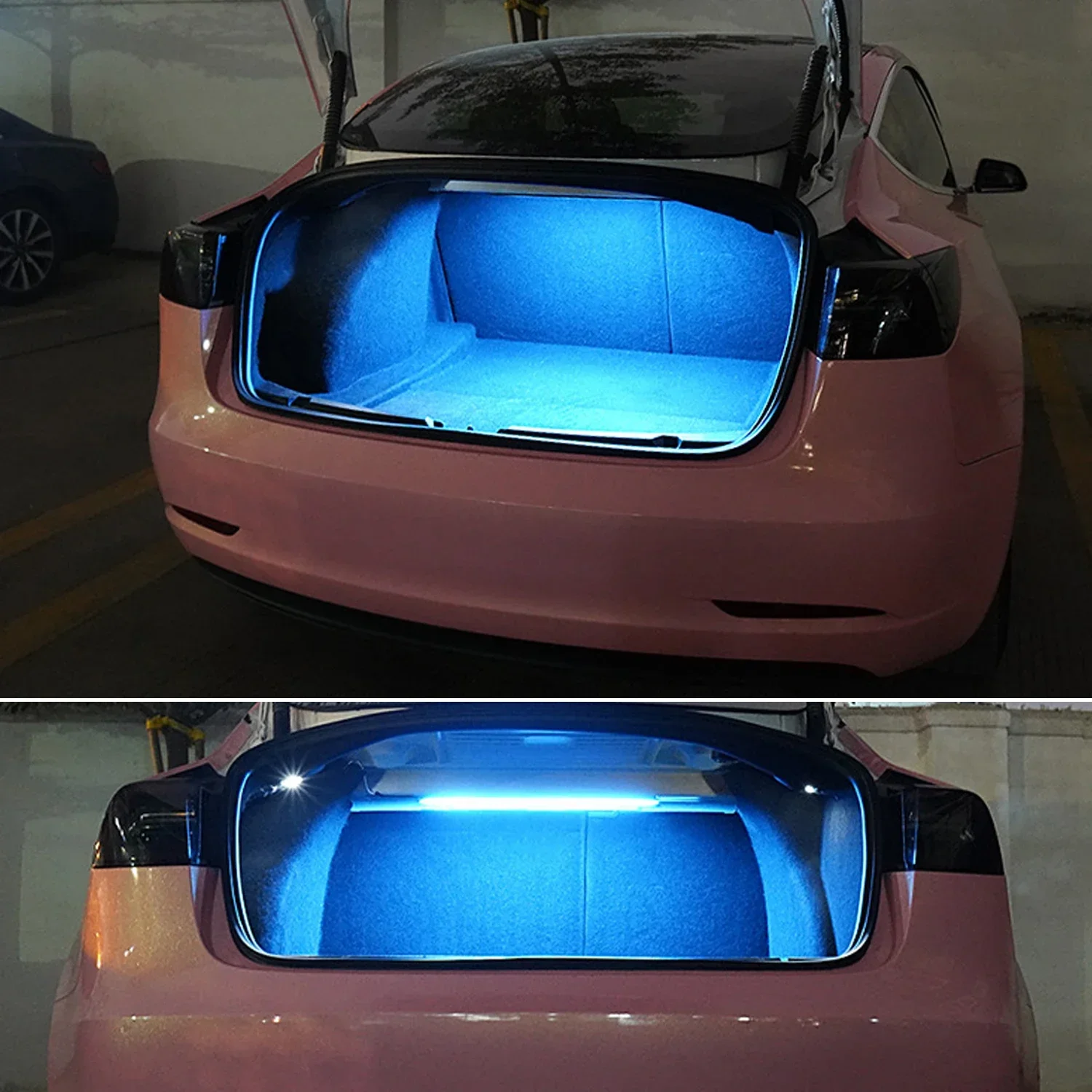 For Tesla Model 3 LED Car Trunk Light Atmosphere Light モデル3 Interior Modification Decorative Light Bar 테슬라 모델3 자동차용품