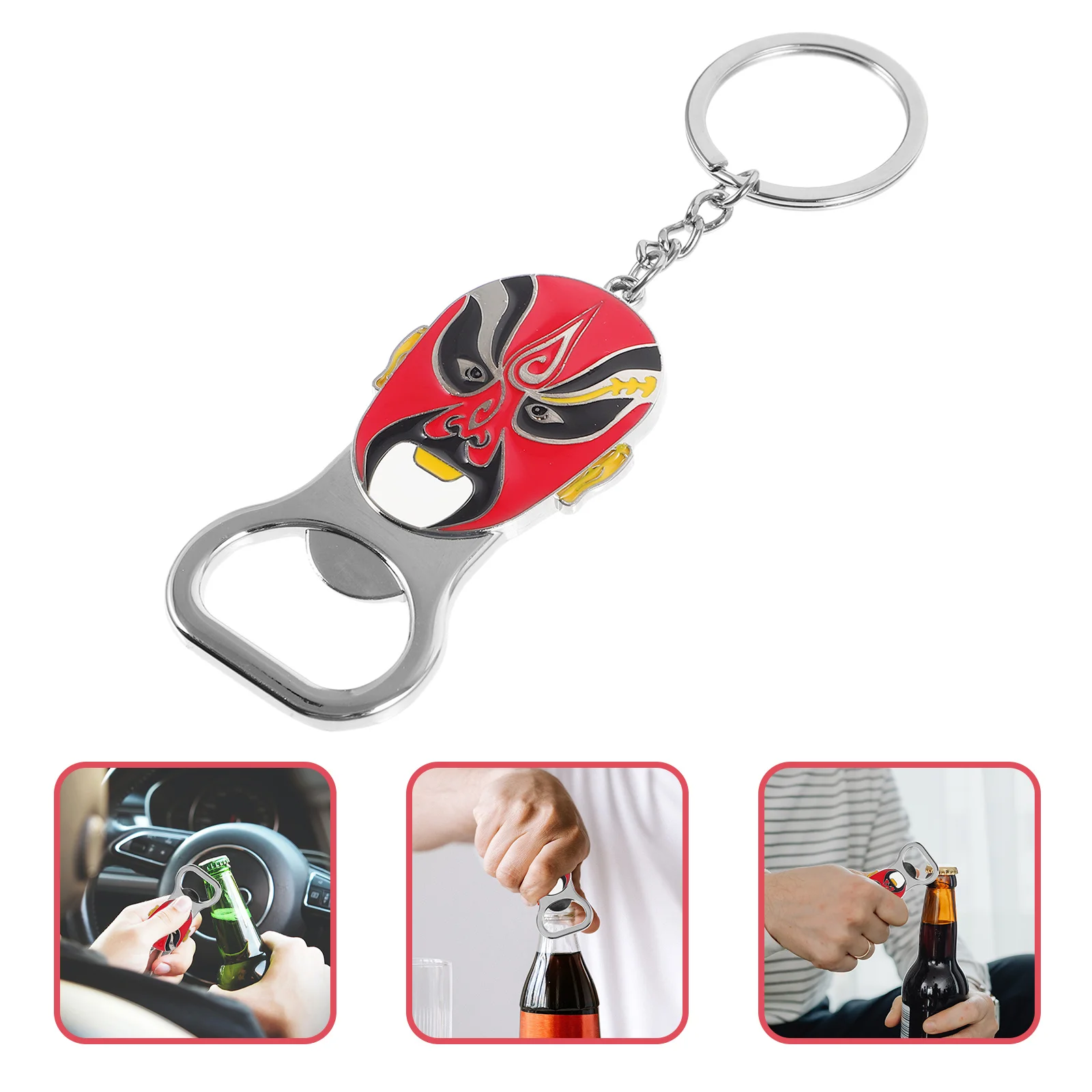 

Bottle Opener Keychain Small Flat Bottle Opener Keyring for Men Metal Spanner Tool Metal Spanner Keyring