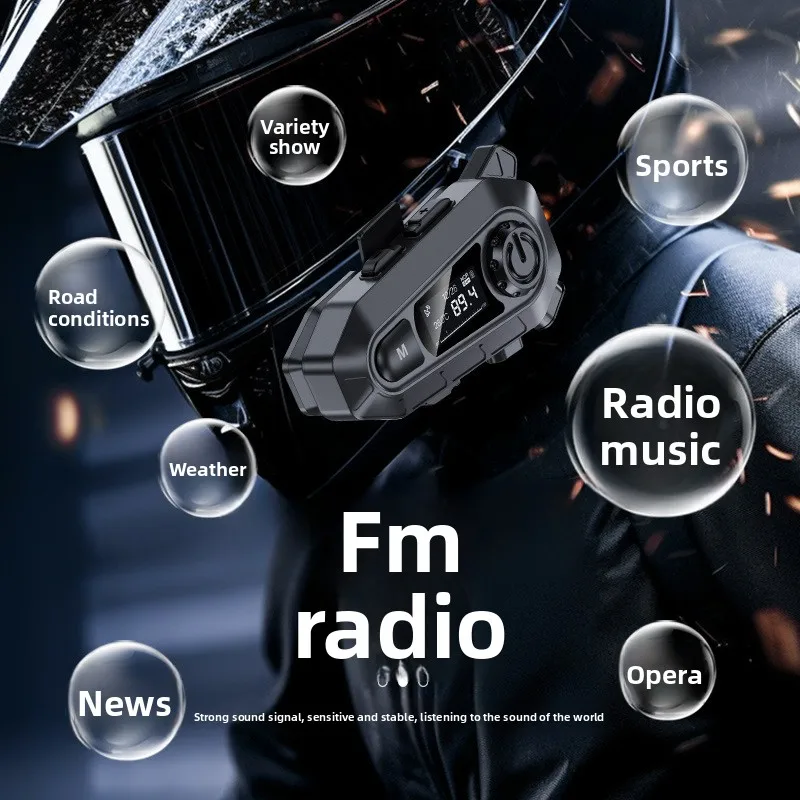 Motorcycle two-person intercom multi-group chat helmet bluetooth headset new model