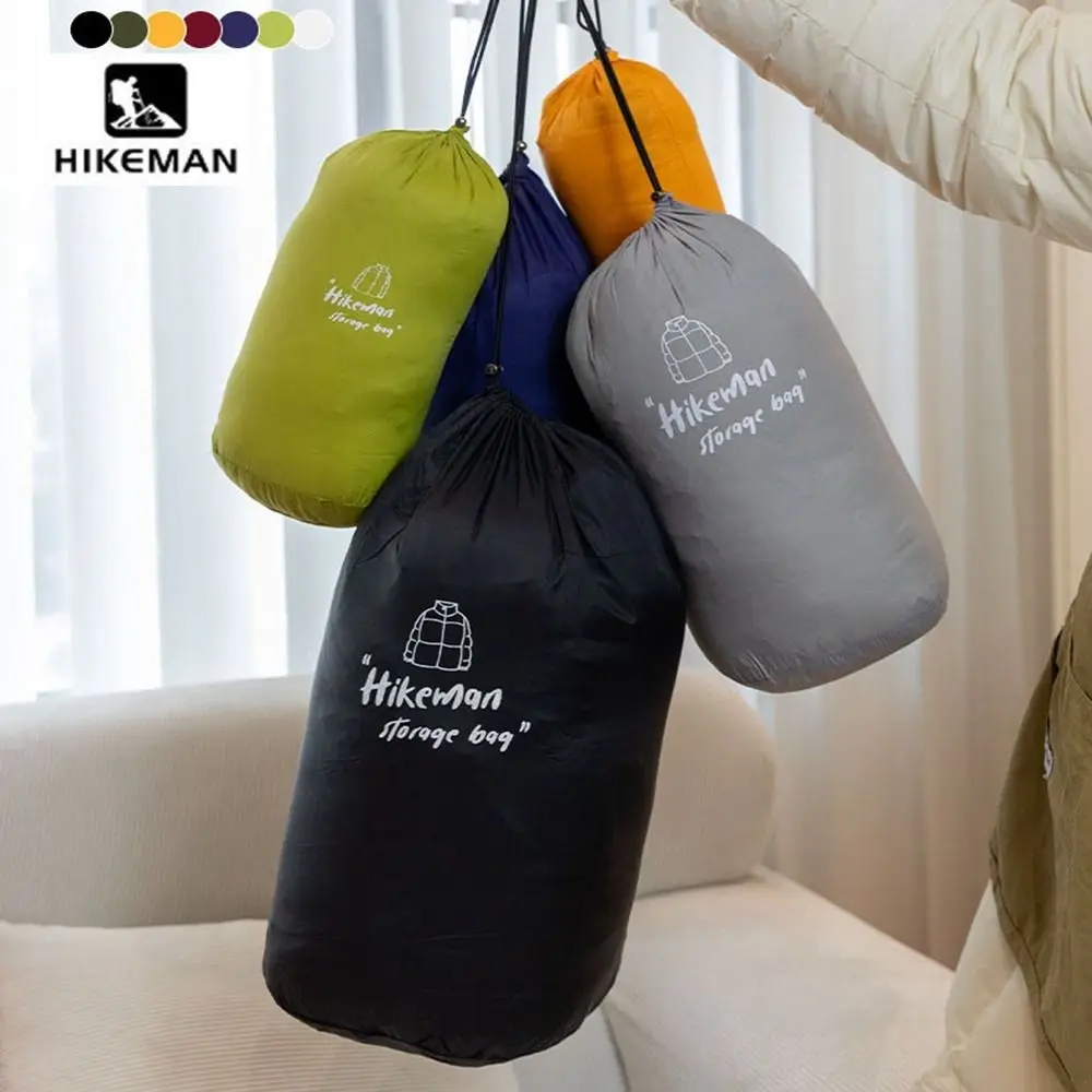 Portable Down Jacket Compression Bag Multicolors S/M Travel Clothing Storage Bag Sun Protection Clothing Drawstring Bags