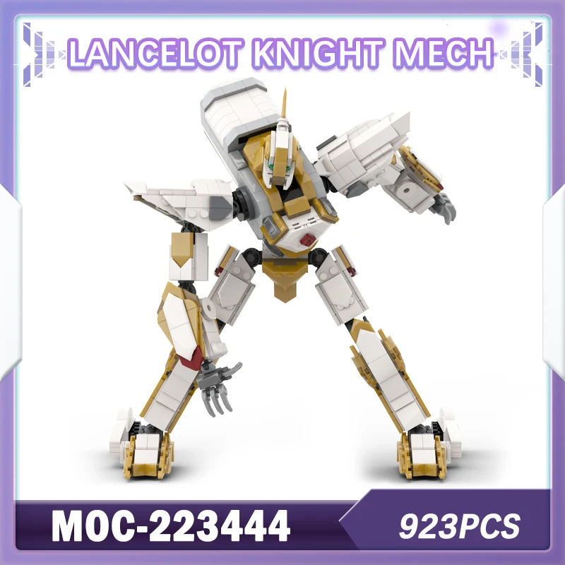 

923 шт. MOC-223444 Lancelot Knight Mech, строительный блок, модель, набор кирпичей, креативный подарок, маленькие частицы, украшение для рабочего стола, крутой робот