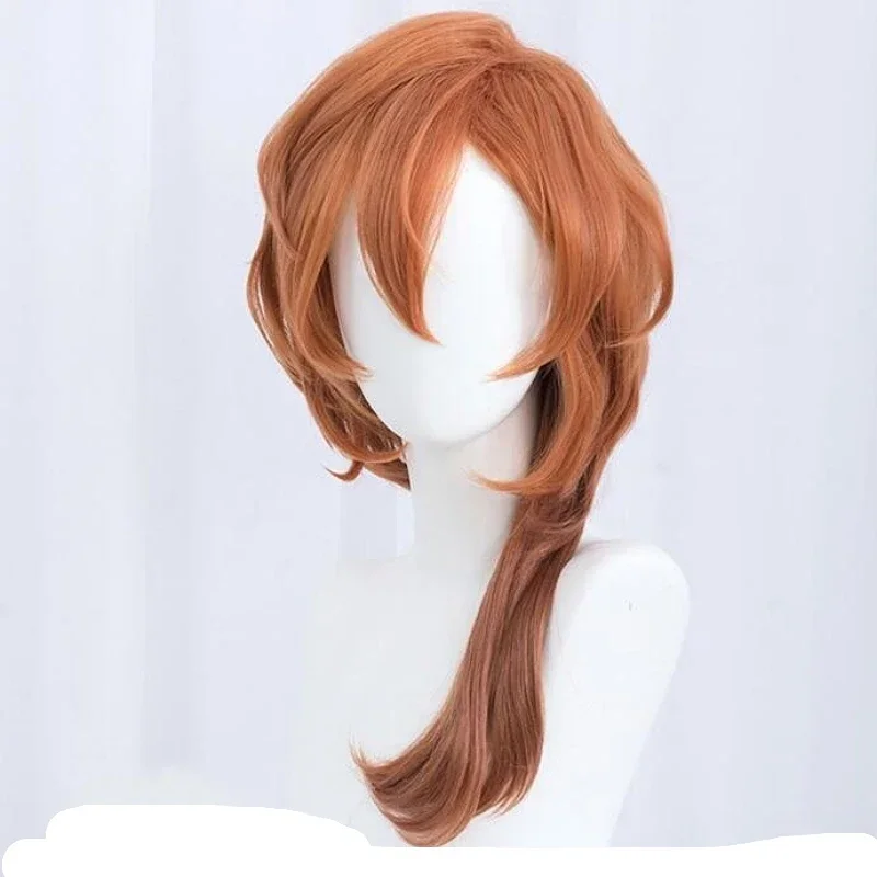 Picture 5: High Quality Anime Bungo Stray Dogs Chuya Nakahara Chuuya Cosplay Wig Heat Resistant Synthetic Hair Wigs