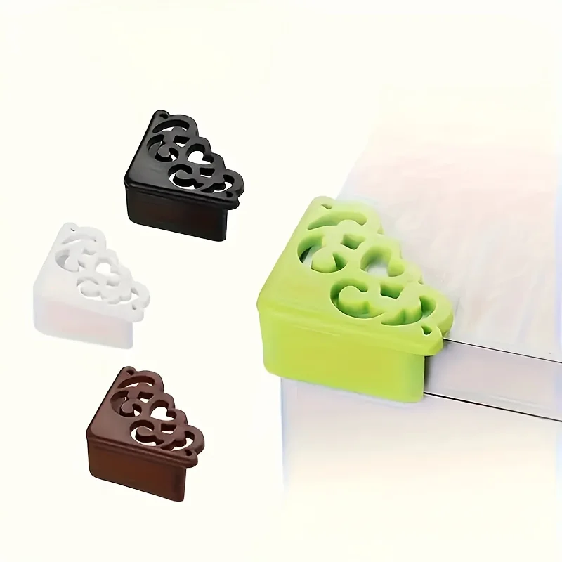 Protezioni angolari in silicone da 8 pezzi con elegante design a fiori cavi, eleganti protezioni per bordi da tavolo per la sicurezza e l'arredamento