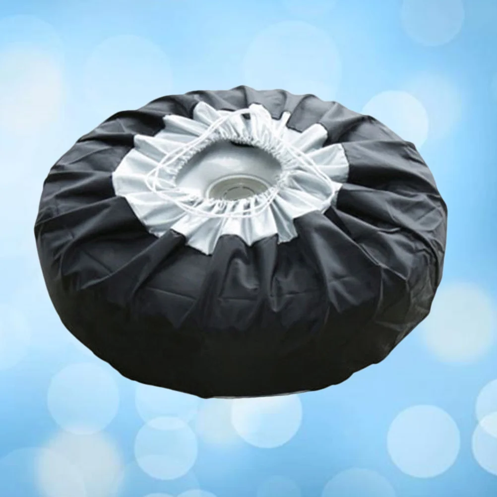 

Car Tire Covers Oxford Cloth Wheel Tire Covers Protector for 65cm Tire Car Wheel Tire Cover Protective Tire Cover