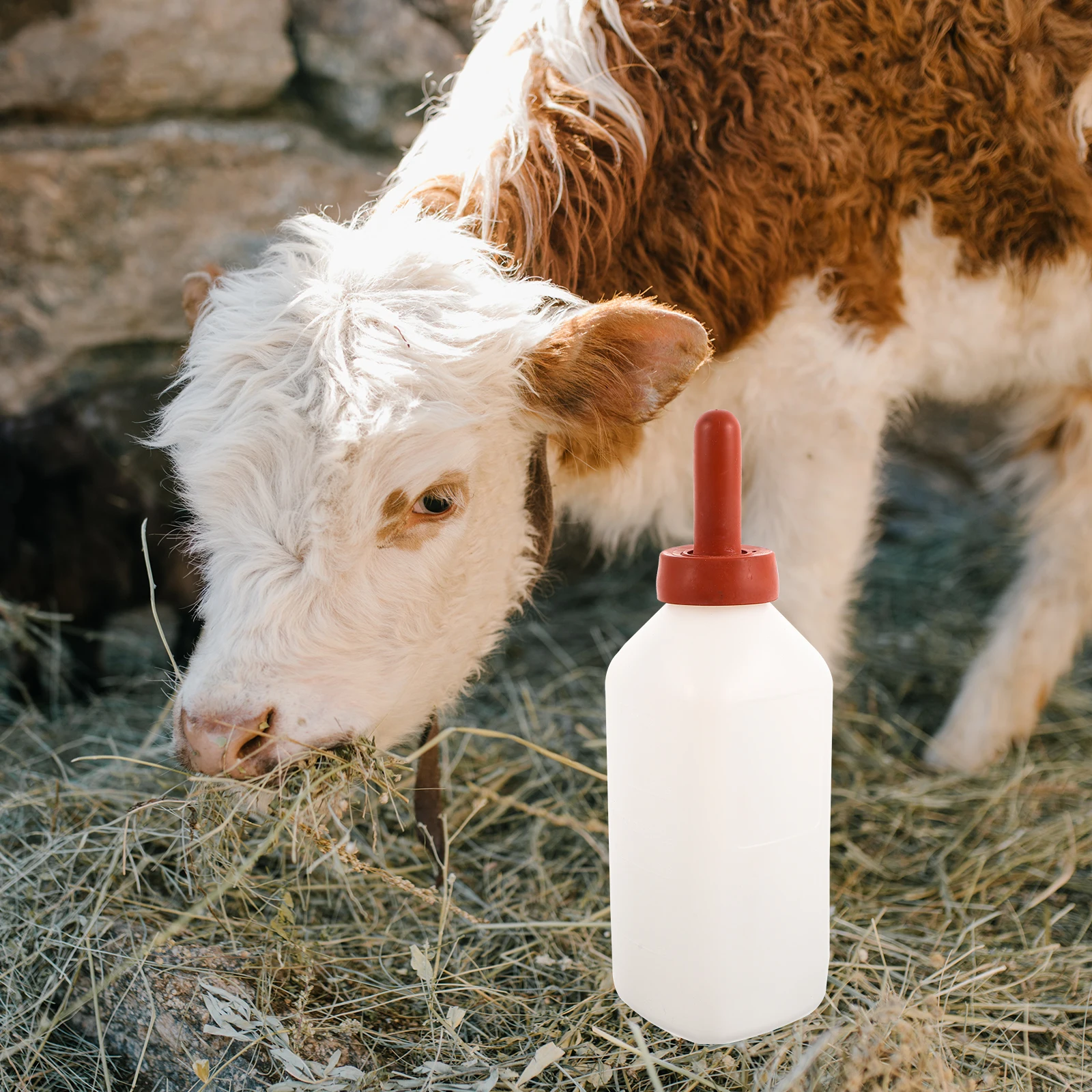 

Calf Bottle Lamb Feeding Milk Feeder Farm Animal Natural Rubber Sheep Newborn Livestock Bottle Pet Container Goat Feeder Calf