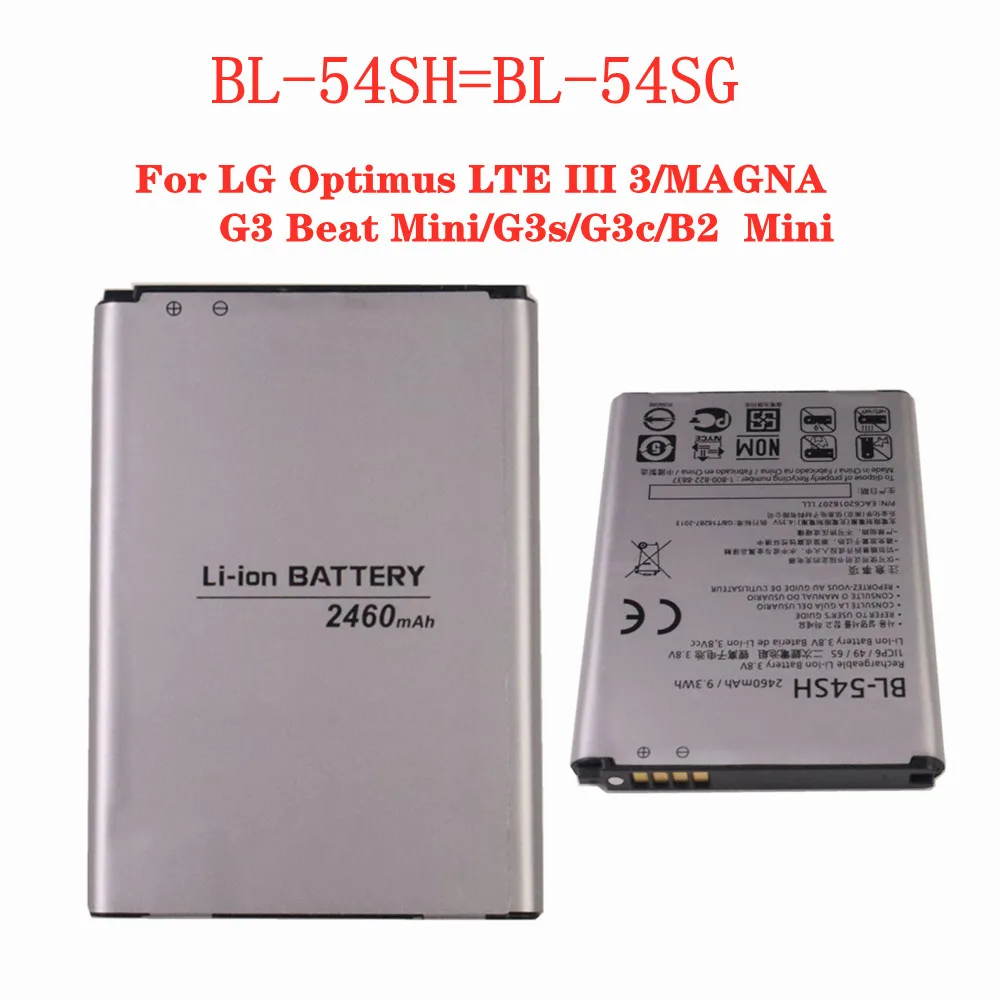 

New BL54SG BL-54SH BL-54SG Battery For LG MAGNA G3s G3c F7 Optimus LTE III 3 B2 G3 Beat Mini D729 D722 D22 LG870 US870 LS751