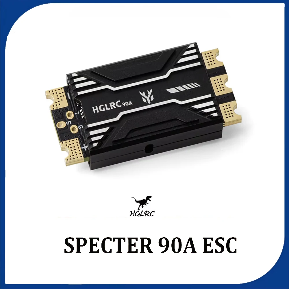 HGLRC SPECTER 90A ESC Dual MOS Support BL32 ESC Telemetry 2-8S for Movie-level X8, X4, and XCLASS RC FPV Drone