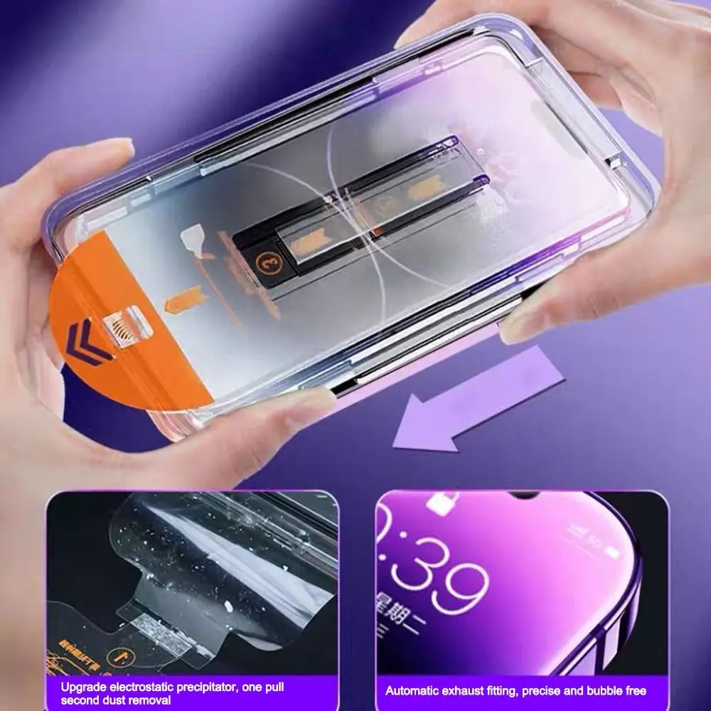 9H Hardness Tempered Film Dust-free Scratch Resistant Glass Films High Definition Phone Protector for iPhone 17/Air/Pro/Pro MAX
