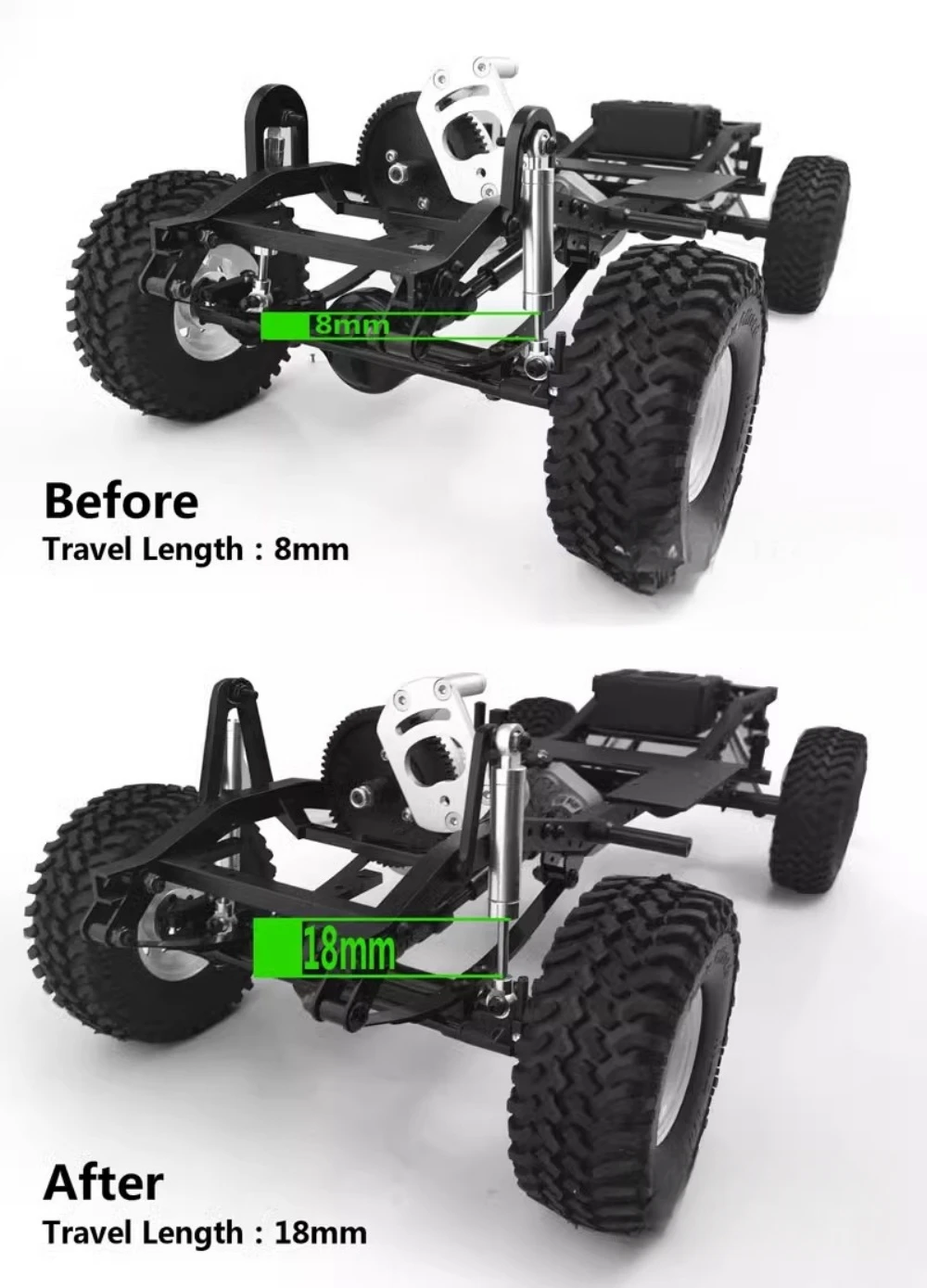 1/10 Crawler truck Metal Front Shock Mount fit RC4WD Trail Finder 2 Chassis RC Car 1 10 Radio Control toy