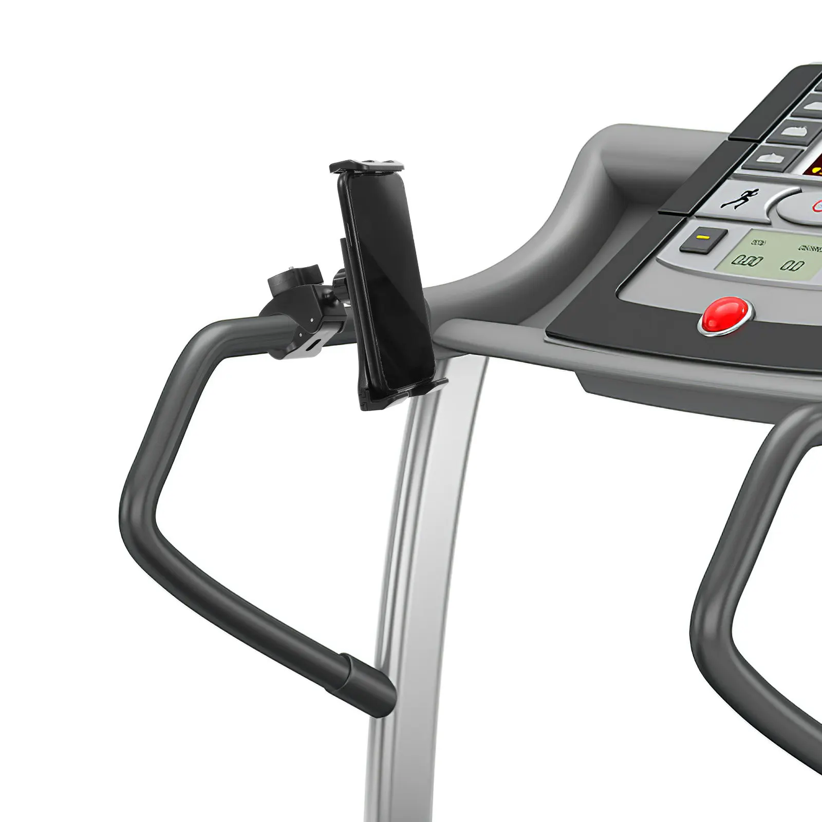 Bicycle Phone Holder Exercise Bike Tablet Rack 360 Degree Rotation Easy Install Remove for Better Workout Experience