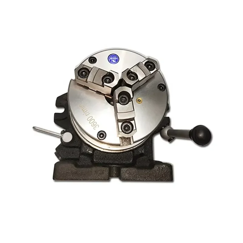 VERTEX CC-8 Simple Positioning Fixture with VSK-8A Three Jaw Chuck for Precision Milling and Drilling Workholding Tool