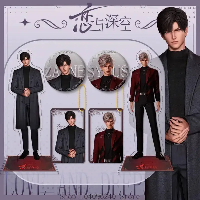 

Anime GAME Love And Deepspace Rafayel Zayne Xavier Sylus Caleb Anime Figure Acrylic Stand Model Plate Desk Decor Standing Sign D