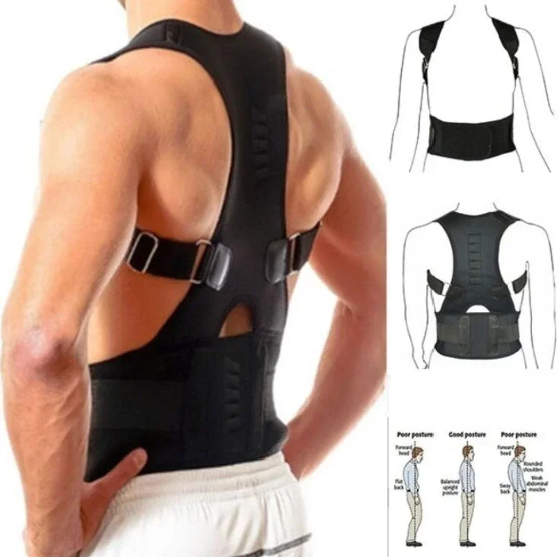 

Adjustable Magnet Posture Corrector Back Corset Belt Straightener Brace Shoulder Corrector Lumbar Posture Braces Support