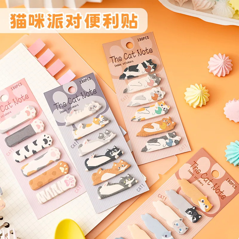 1 Set Stationery DIY Leisure Cat Series Cute Paper Memo Pad Sticker Post Sticky Notes Notepad School Office Supplies view 3
