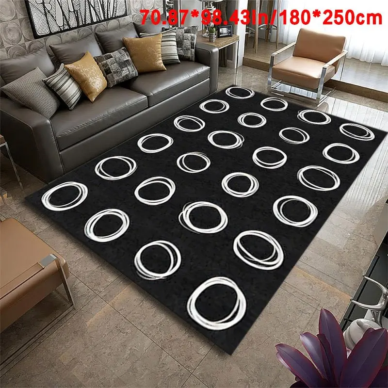 مفتوح كريستال مخملي + غير قابل للانزلاق مغزول البوليستر دعم ديكور المنزل حصيرة النمط الأوروبي بسيطة غير النظامية Cir #2