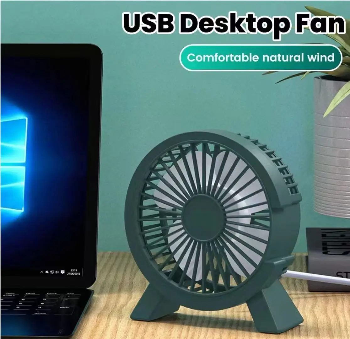 

Mini USB Rechargeable Table Fan Portable USB Small Fan Fan For Student Dormitory Computer Summer Gadget Home Desk Office