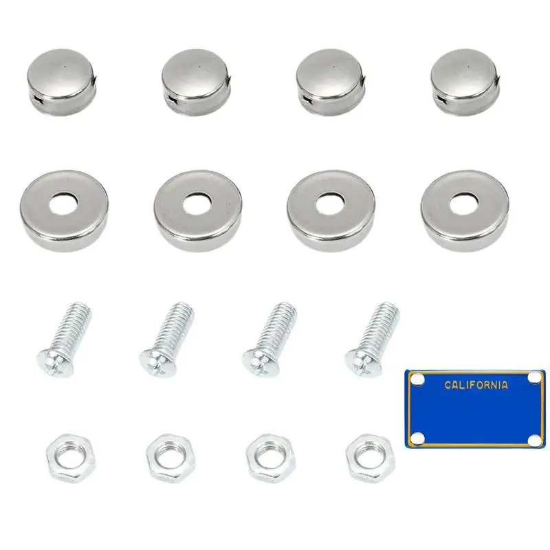 

Car Motor Vehicle Anti-Theft License Plate universal Car Modified Stainless Steel Screws Fender Washer License Plate Bolts