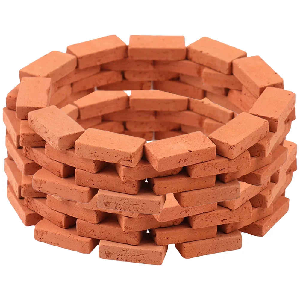 

Color for Cement Mix Mini Small Red Brick Toy Simulated Models Crafts Artificial Wall Tails Tiles