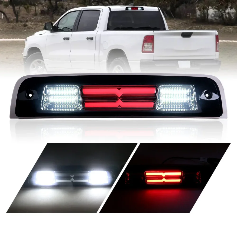 

Car Accessories,1PCS LED Third Brake Light for Dodge RAM 1500 2500 3500 2009-2018, High Mount Stop Light, Cargo Lamp, Waterproof