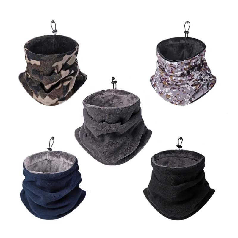 Winter Neck Warmer Thermal Fleece Motorbike Thick Tube Gaiter Face Scarf Windproof Men Women Bandana Cycling Outdoor Headband