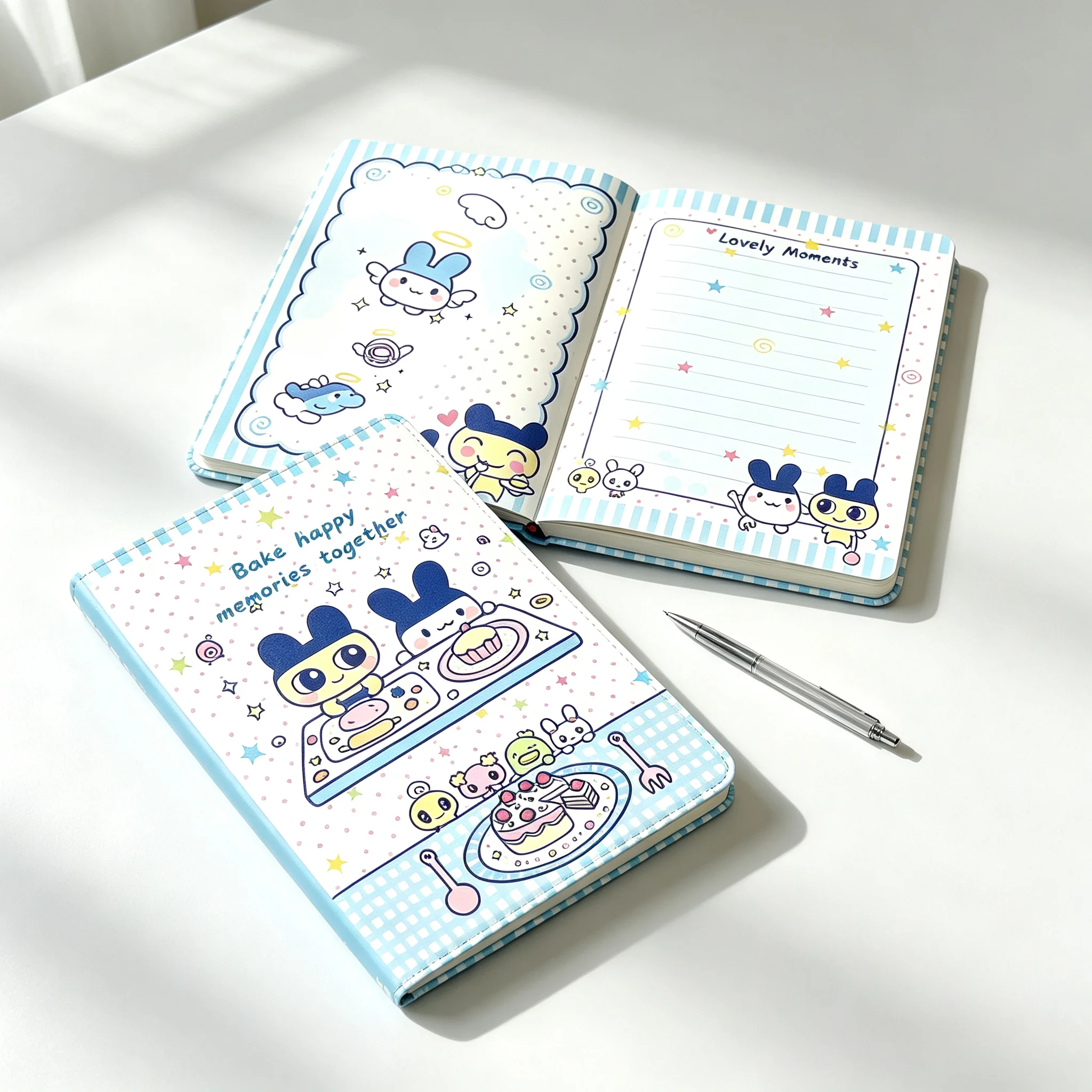Cosplay Prop Book - 타마고치 마미 가죽 노트, 귀여운 컬러