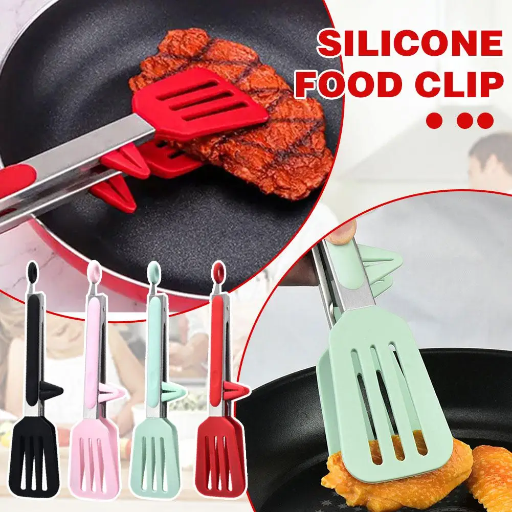 Silicone Food Clips High Temperature Non-slip Bread Clips Clips Barbecue Steak Buffet Barbecue Fish BBQ Clips Fried D4C3