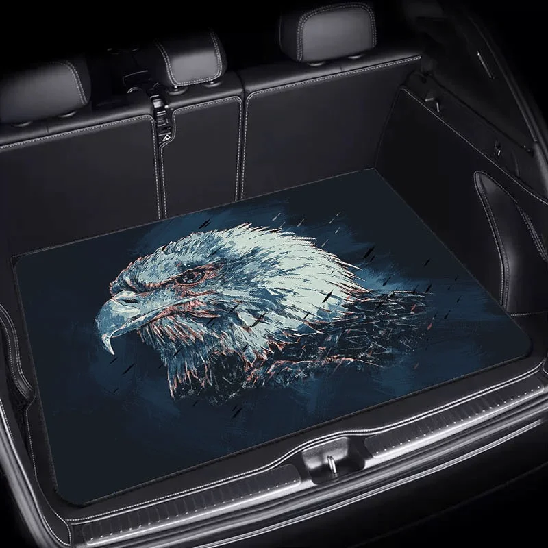 1pc A Creatively Designed Eagle Trunk Mat, Measuring 75X100, That Is Both Durable And Stylish. It Provides Protection For Your C