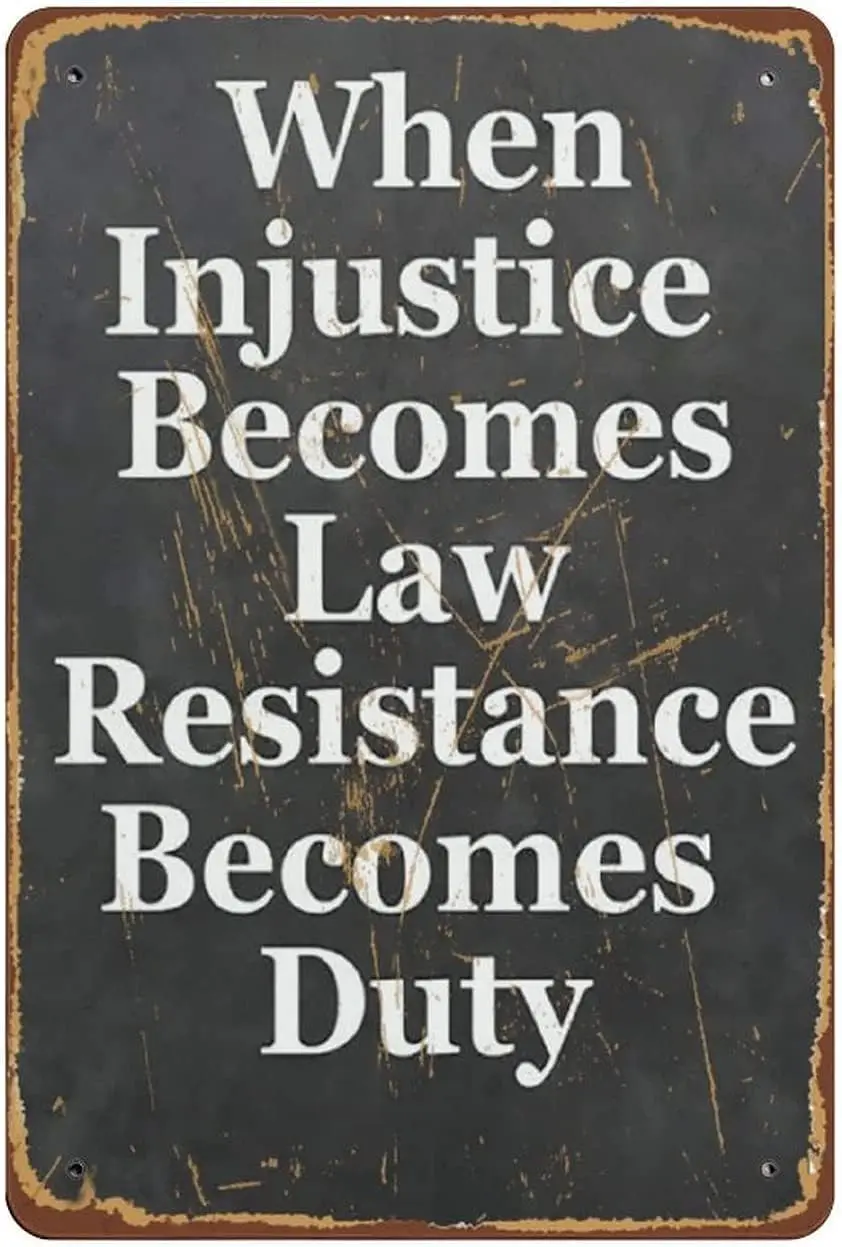 When Injustice Becomes Law Resistance Becomes Duty Printable Thomas Jefferson Founding Fathers Resistance Protest Novelty Tin Me