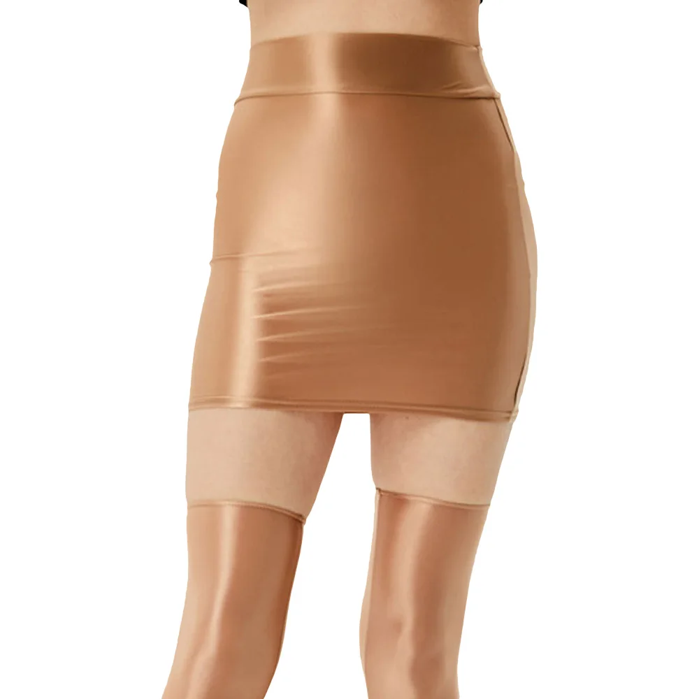 Sexy Vrouwen Elastisch Strak Potlood Schattige Rok Gladde Micro Mini Rok Club Pakket Heup Dunne Rok Hoge Taille Rok Candy Color