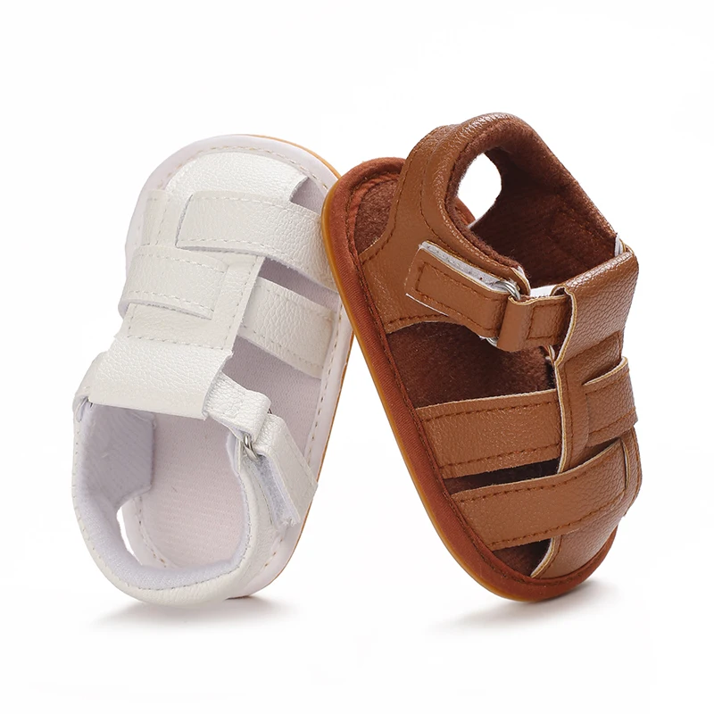 Toddler First Walker Baby Crib Newborn Baby Summer Sandals Infant Boy Girl Shoes Rubber Soft Sole Non-Slip