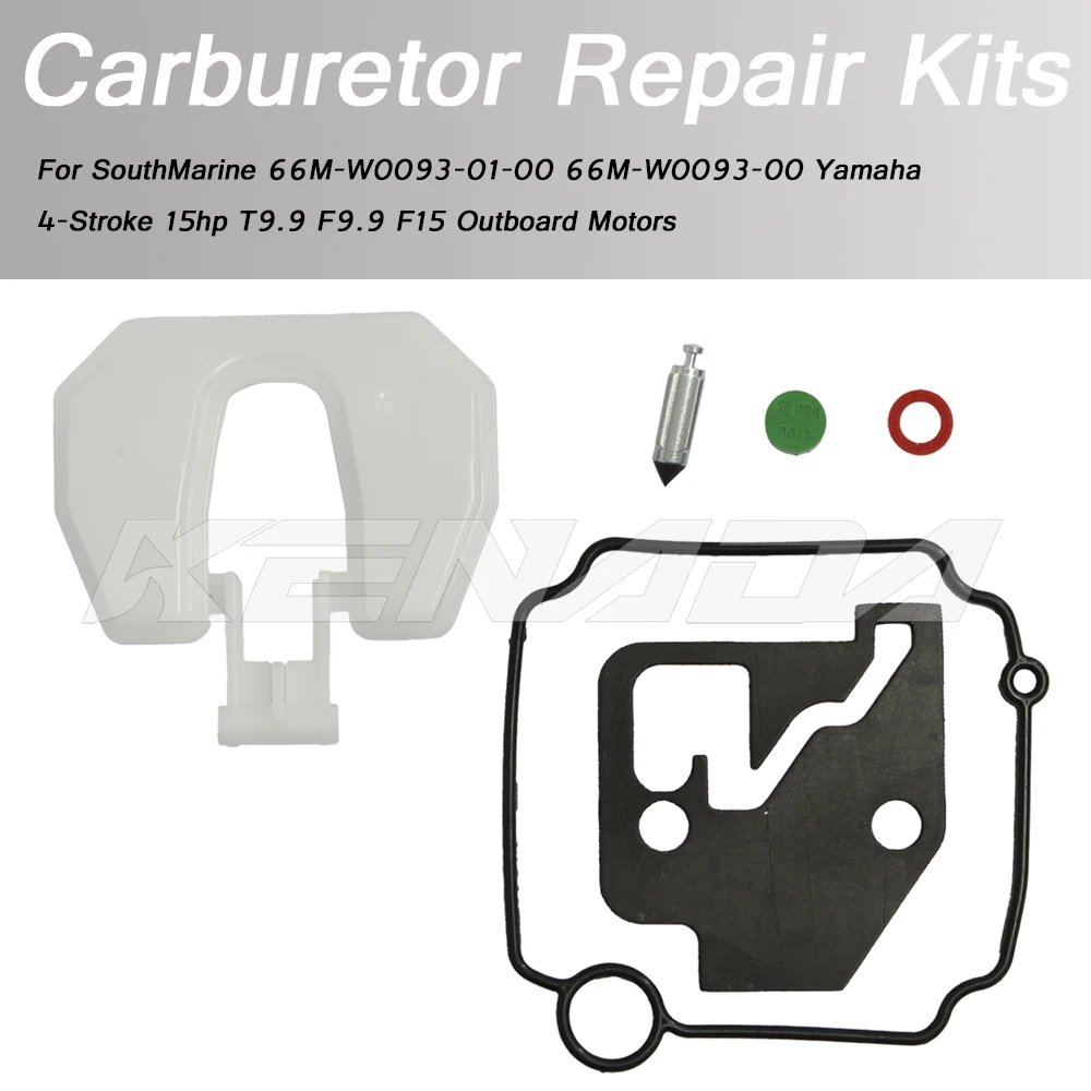 

For SouthMarine 66M-W0093-01-00 66M-W0093-00 Yamaha 4-Stroke 15hp T9.9 F9.9 F15 Outboard Motors Carburetor Repair Kits