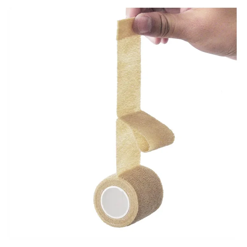 1 قطعة شريط رياضي مرن ذاتي اللصق 2.5/5/7.5/10 سنتيمتر غير منسوج عالمي مناسب للرياضة دعم القدم حماية المشتركة