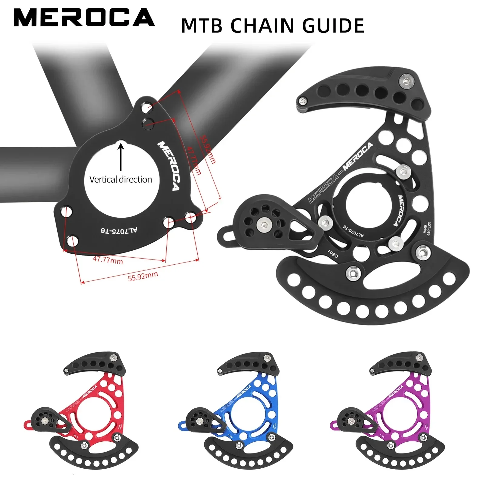 Bicycle Derailleur MTB Chain Guide Pulley Wheel Mountain Bike Rear Derailleur Transmission For 32T-38T Crown ISCG03/05 Cycling