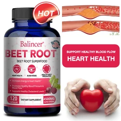 Balincer Organic Beetroot Extract Capsules - Good for Energy and Endurance Blood Circulation Heart Health Supplement