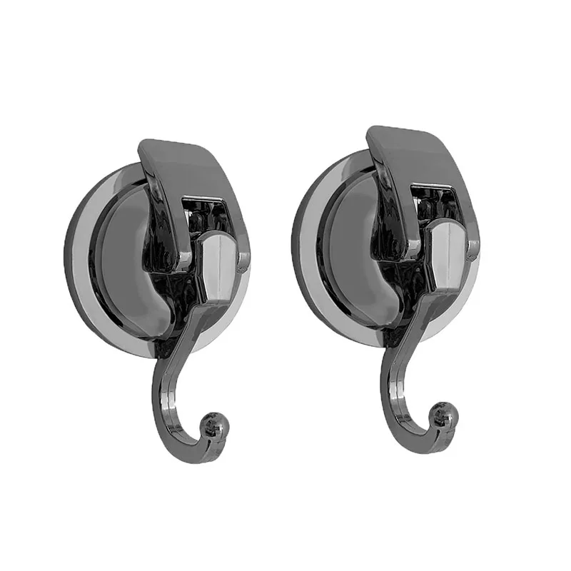 2-Pack Powerful Vacuum Suction Cup Hooks Invisible Non-Trace Bathroom and Kitchen Wall Hooks with Strong Vacuum Suction Cups