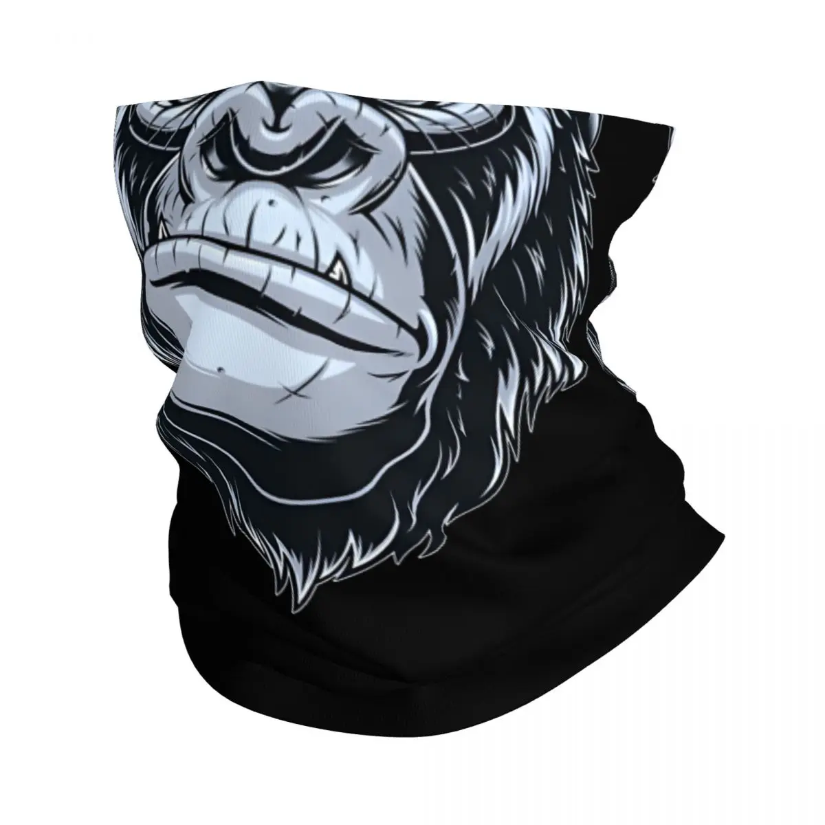 King Gorilla King Kong Monkey Gorilla Bandana Neck Cover Printed Motocross Face Scarf Balaclava Hiking Unisex Adult Windproof