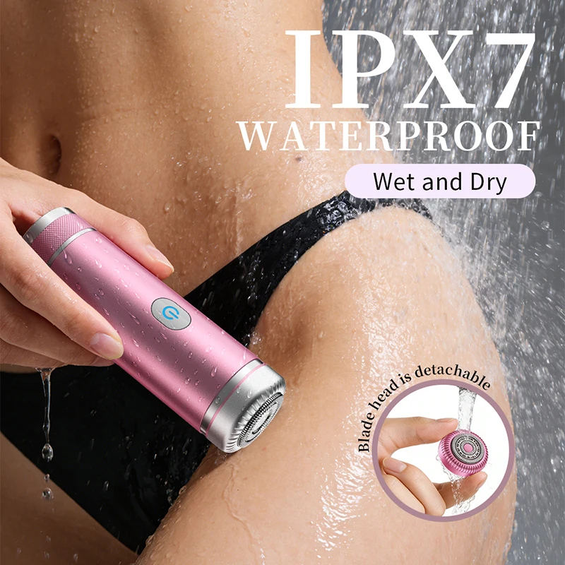 

Women Electric Shaver For body, Mini Electric Razors, IPX7 Waterproof Wet Dry Razor for Body, leg, Rechargeable bikini Trimmer,