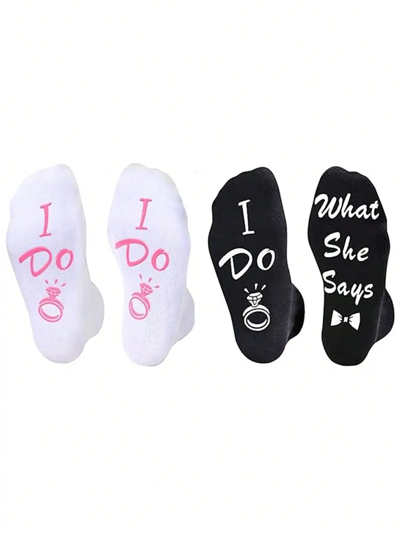 

1/2 пары «Пари колец», носки до середины икры, подарки на свадьбу и помолвку (для невесты и жениха), носки