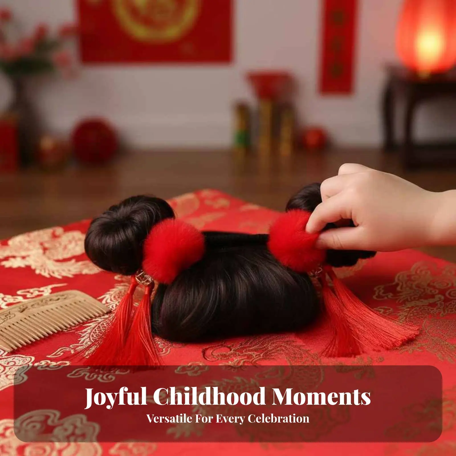 ベビーヘアピース-ヘッドバンド-写真撮影用小道具-前髪とお団子付きヘッドバンド-幼児用-フェイク前髪ヘアバンド-かわいいヘアデザイン-幼児用