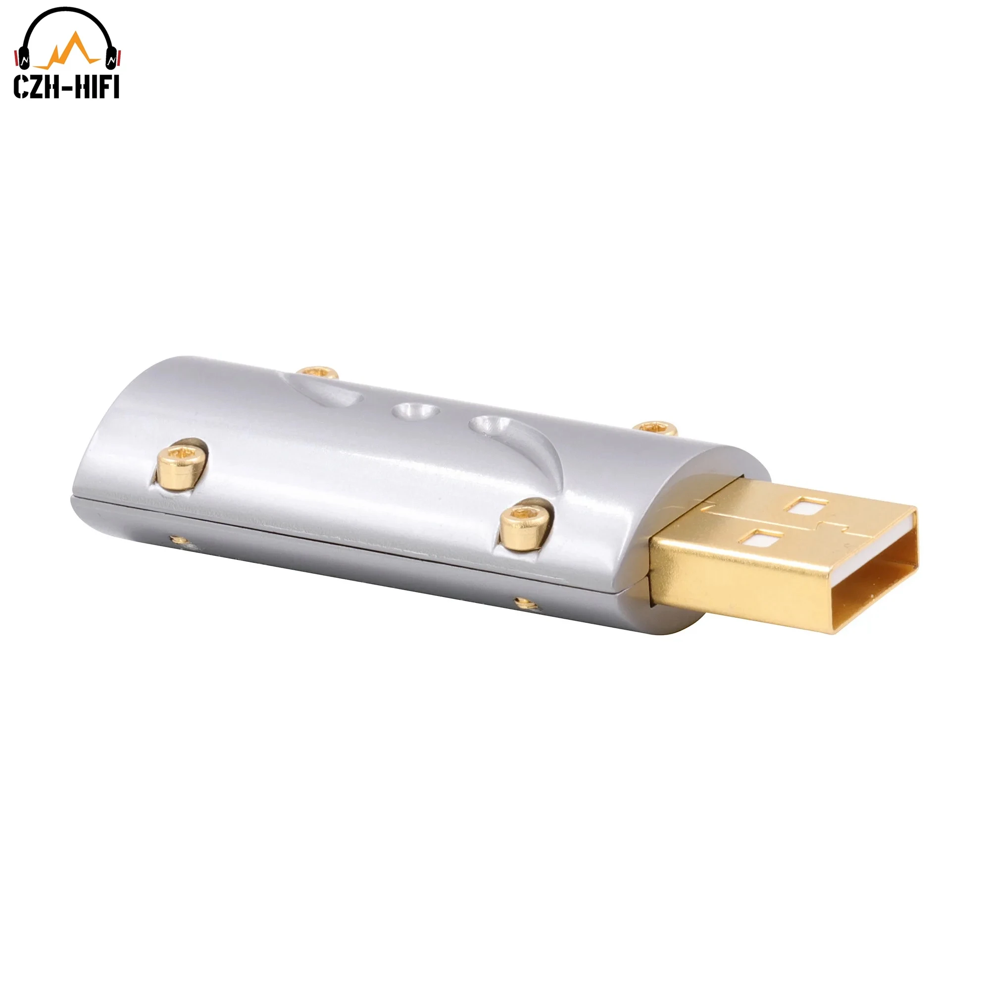 1pc Viborg UA201 UB201 HI-END 24K Gold Plated USB2.0 Plug USB A USB B Connector DIY HiFi USB Cable Gold Plated Bronze USB