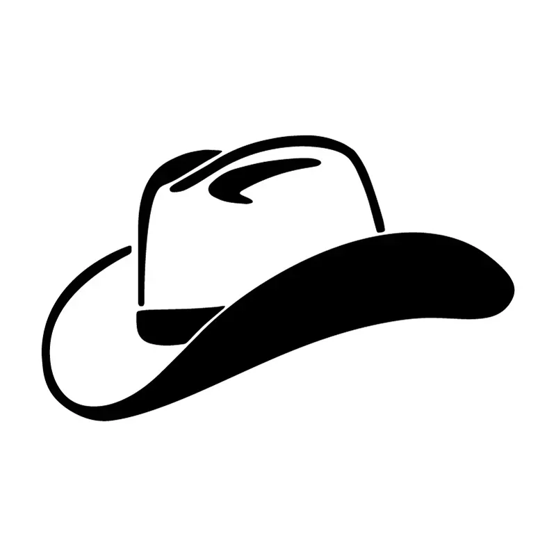 

Creativity Cowboy Hat Modeling Personality Car Stickers PVC Hot Selling Auto Window Bumper Waterproof Quality Decal Decor