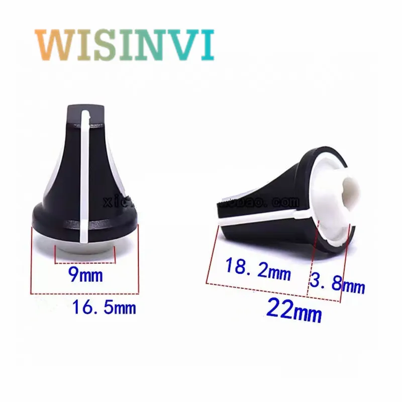5 Stück 16,5 x 22 mm für Pioneer DJM Mischstation Einstellknopfkappe D-Achse 0 ° Auswahlknopfkappe für die Effekteinstellung der Mischstation – Detail 6