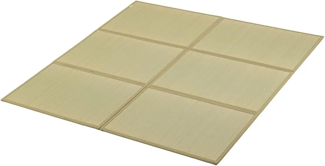 Japanese Tatami Mat, Tatami, Rug, Foldable Mattress, Roll up Rug, Made in Japan (Natural, Queen)