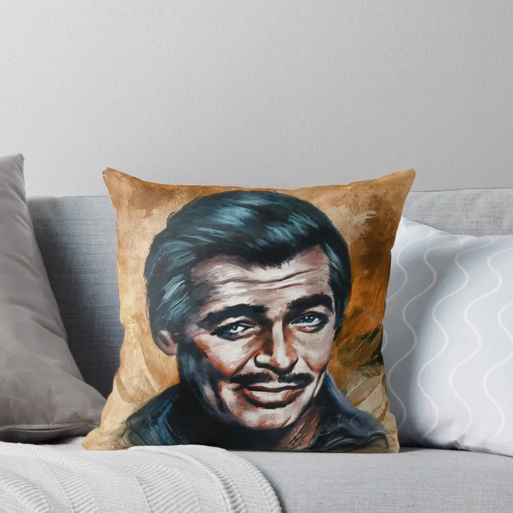 Clark Gable Throw Pillow Cushion Covers For Living Room christmas supplies Pillow