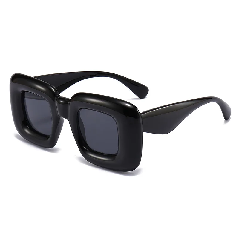 Designer Steampunk Square Sunglasses For Women Men Y2K Fashion Big Frame Inflated Sun Glasses Party Outdoor Accessory Eyeglasses
