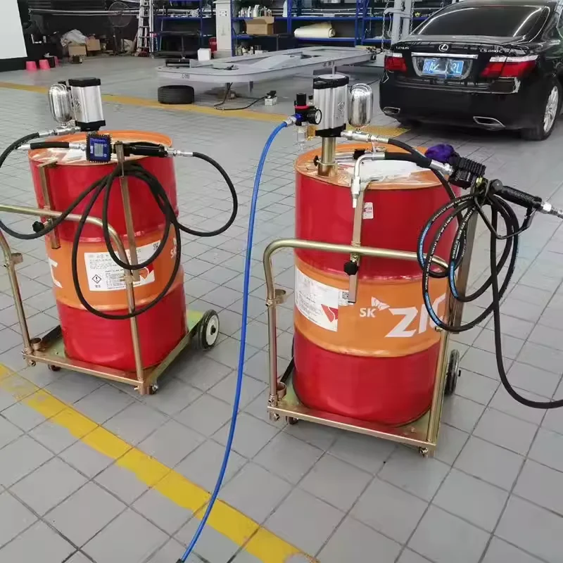 208L Barrel Pneumatic Oil Pump Quantitative Dispensing Gun Engine Gear Oil Refilling Filler Gun