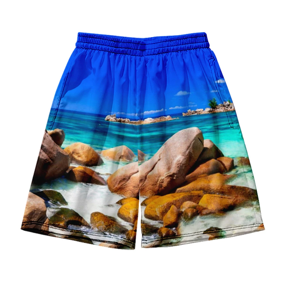 

Hawaiian Beach Shorts Men's and women's clothing 3D digital printing casual shorts Fashion trend couple Pants