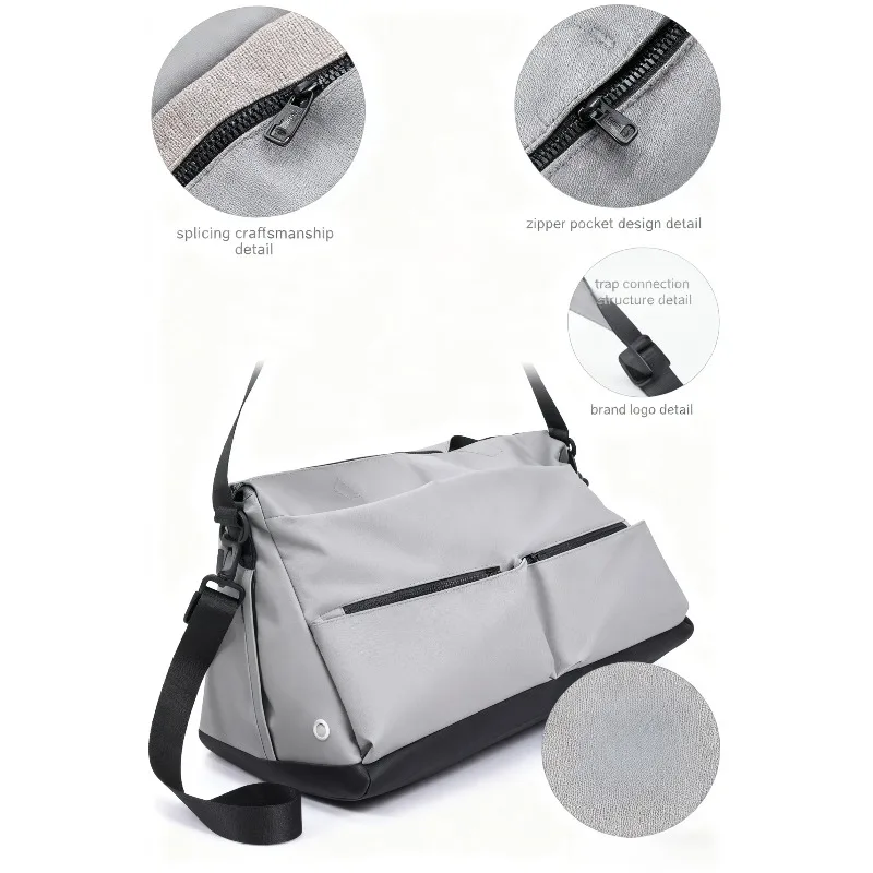 

Men's Large Capacity Waterproof Duffle Bag - Multifunctional Casual Travel Shoulder Bag Weekend Overnight Crossbody Bag for Men