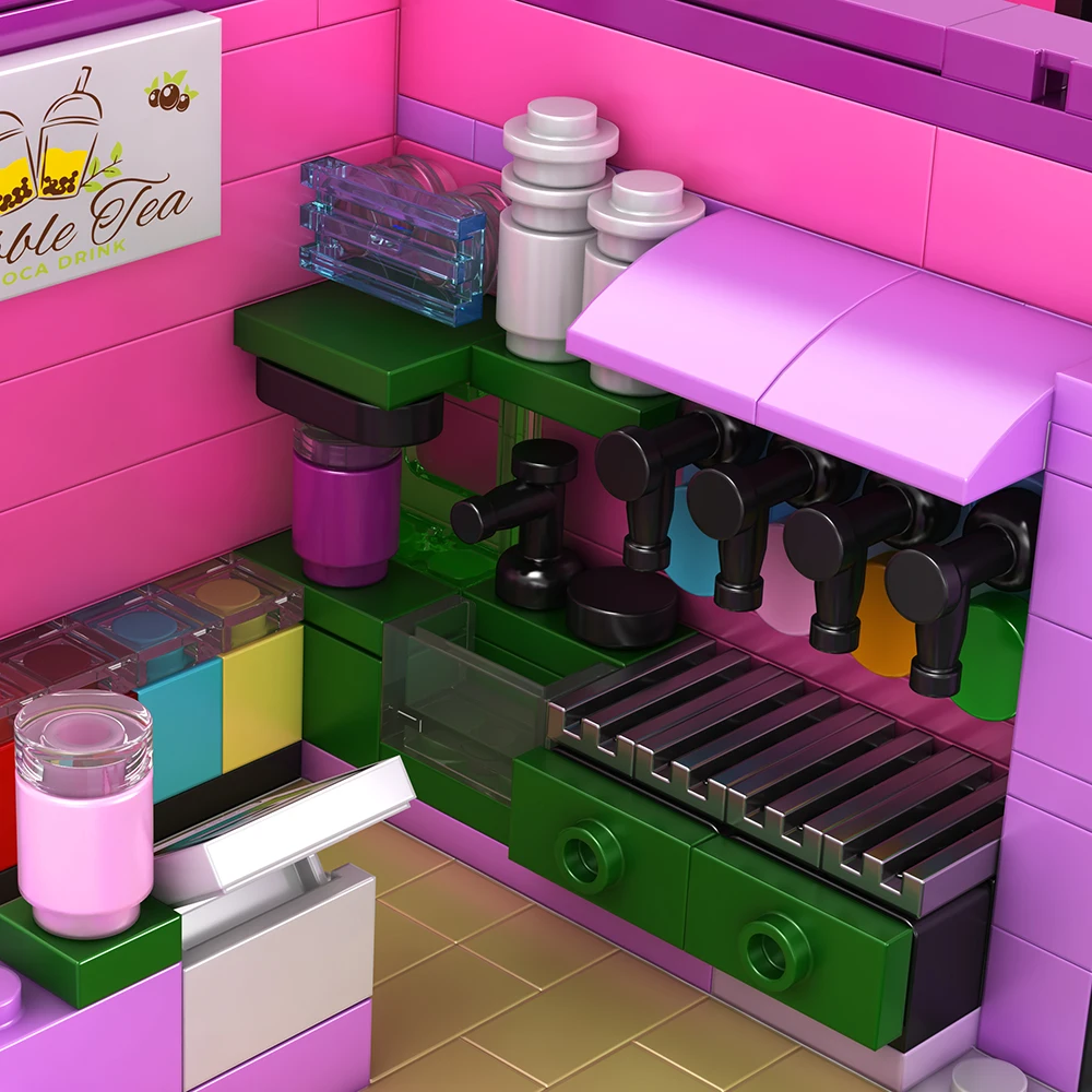 บล็อกตัวต่อโมดูลาร์รูปแบบอาคารอาร์เคดสไตล์ไซเบอร์พังก์ พร้อมไฟ LED สำหรับสร้างห้องเกม สถาปัตยกรรมเมือง ชุดตัวต่อแบบจำลอง ของเล่นเด็กผู้ชาย ของขวัญสำหรับเด็กและผู้ใหญ่ 2600 ชิ้น